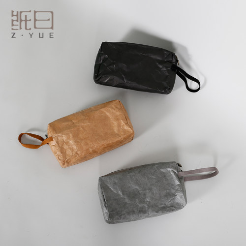 腕带手握包杜邦纸手机包小方包手拿手拎包手腕包女包超轻随身小包 - 图0
