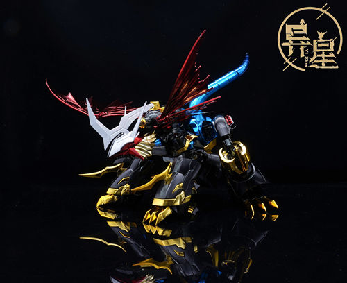 异星电镀  RISE FRS 帝皇龙甲兽 帝皇龙甲兽电镀版 数码宝贝 - 图2