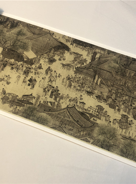 张择端-清明上河图 古代十大名画仿古国画艺术微喷复制装饰画临摹
