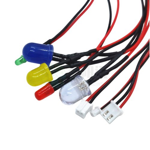 带PH2.0插头F3/5/8/10mmLED灯珠发光管指示信号灯3V12V24V36V380V - 图3