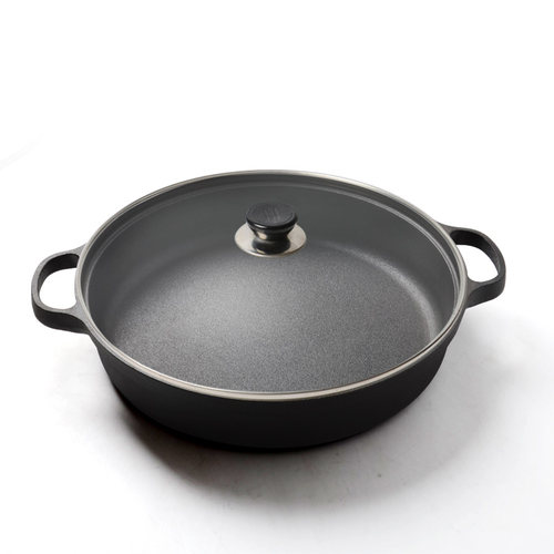 生铁煎锅加厚铸铁平底锅铁锅电磁炉专用燃气灶适用老式家用不粘锅 - 图2