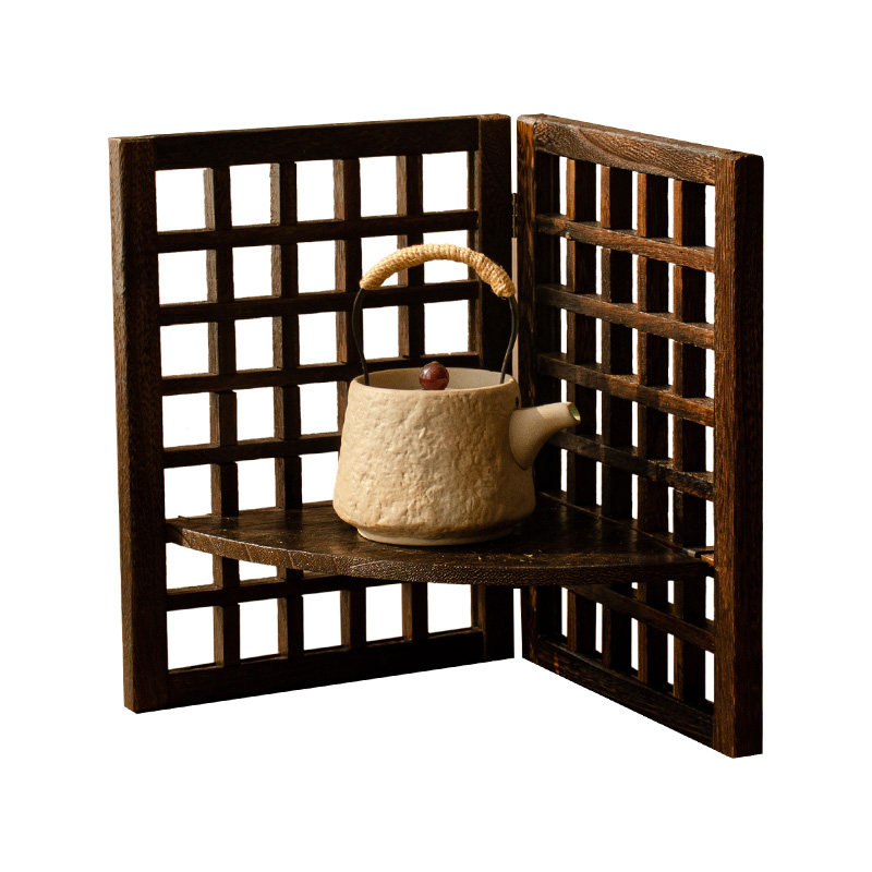 实木小屏风桌面摆件镂空手工艺品中古风装饰仿古茶具花架屏风架子,淘宝优惠券,粉丝福利购,淘宝优惠卷