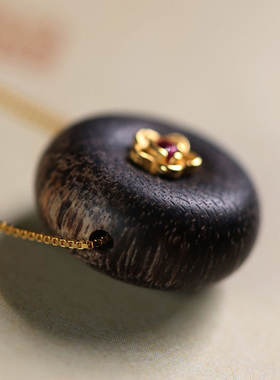 DJY女士沉香项链挂件新品