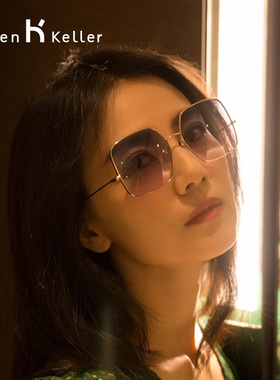 墨镜大框圆脸太阳镜明星同款