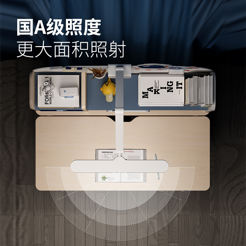 大满贯国A护眼灯学生书桌夹子灯儿童学习专用护眼灯写字灯可折叠-图2