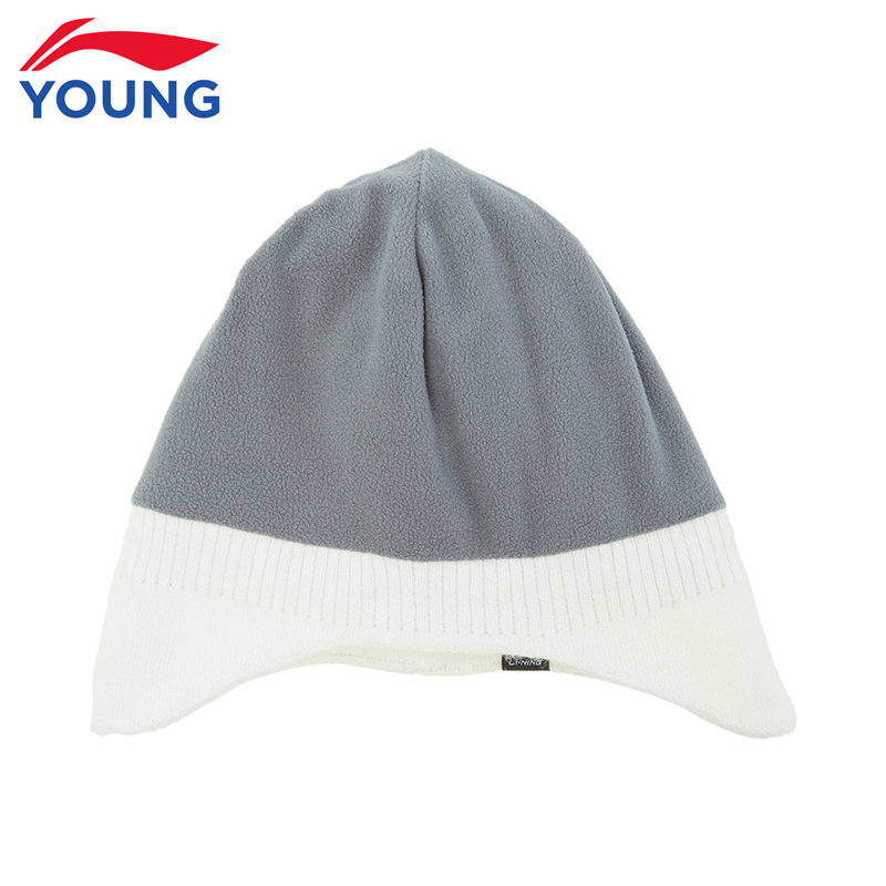 李宁儿童毛线帽男女中大童2025冬季新款加绒保暖弹力护耳针织帽子,淘宝优惠券,粉丝福利购,淘宝优惠卷