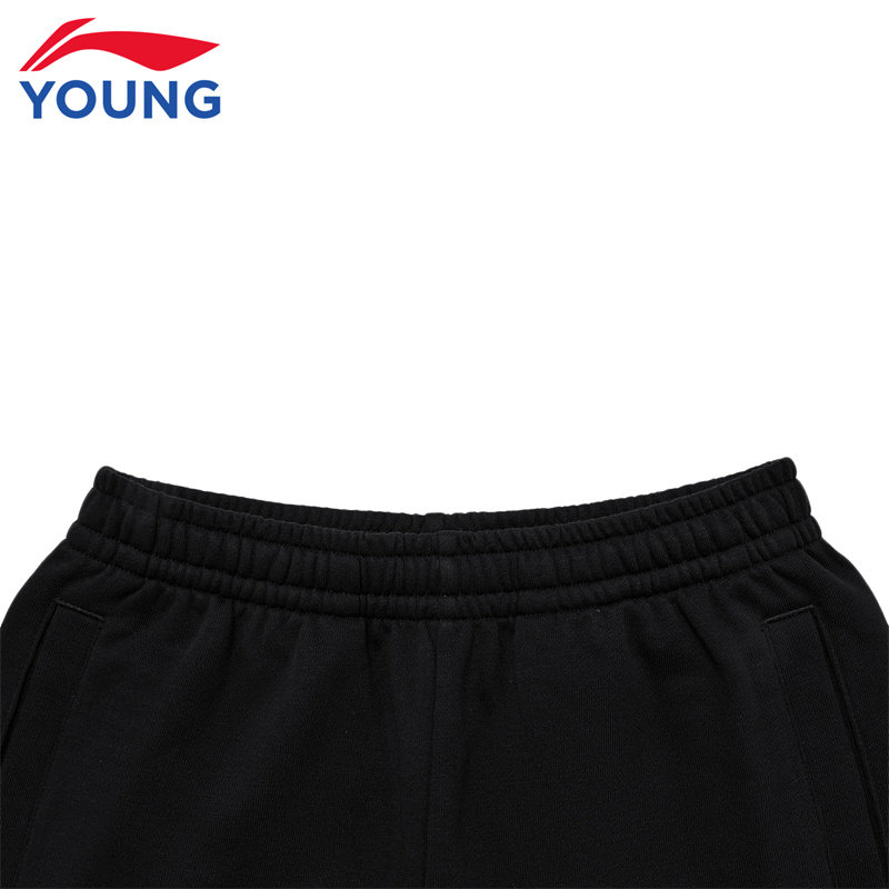 李宁儿童运动裤男童2025秋季新款青少年男孩童装裤子收口休闲卫裤