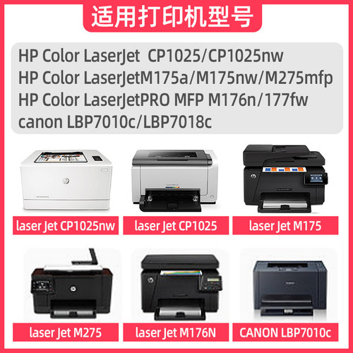 适用惠普HP LaserJet Pro CM1415fn color MFP硒鼓CM1415fnw墨粉盒CE861A/862A晒鼓HP 1415墨鼓CE320A碳粉盒-图0