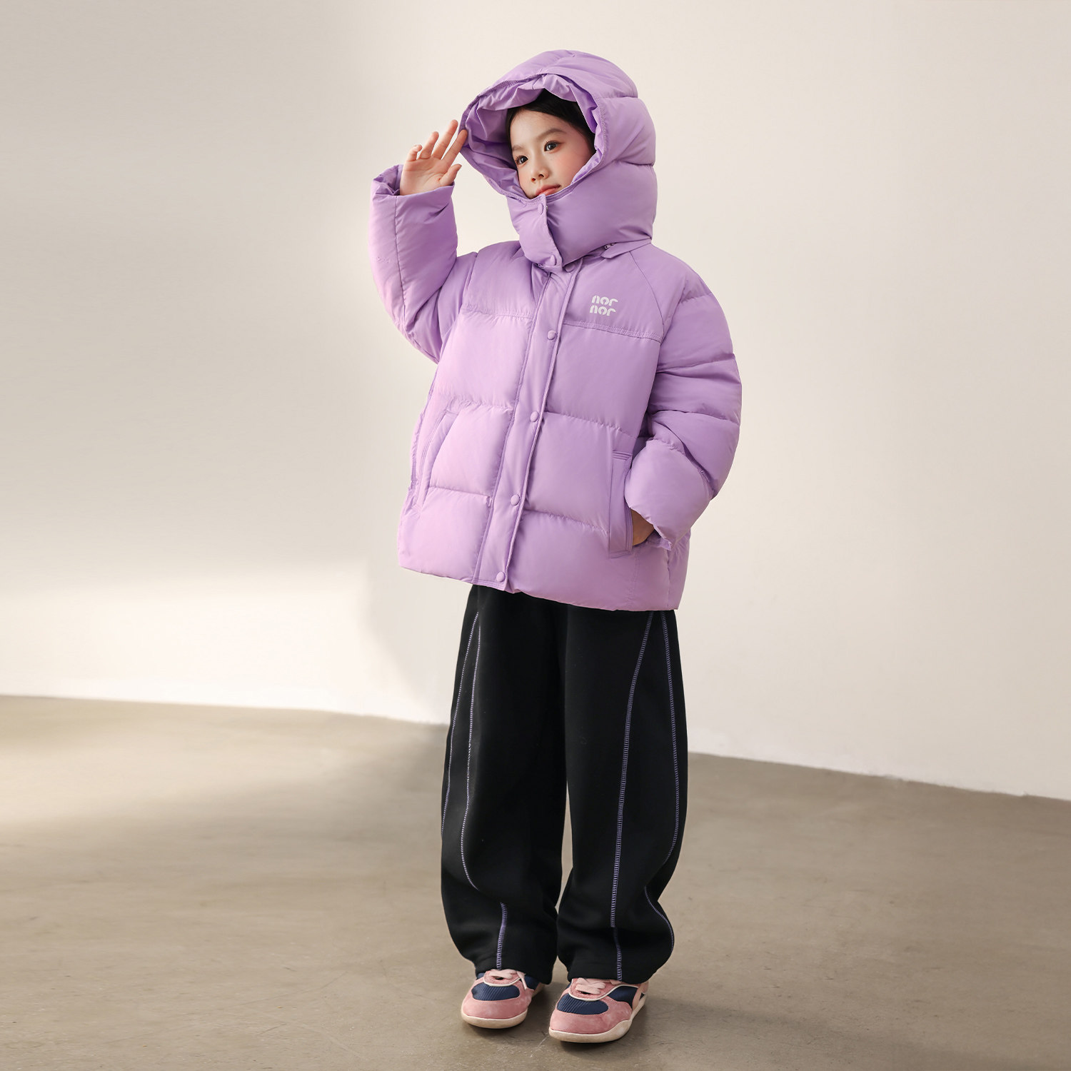 NORNOR陈大猪女童加厚羽绒服保暖冬装防风杜邦三防儿童可拆帽外套,淘宝优惠券,粉丝福利购,淘宝优惠卷
