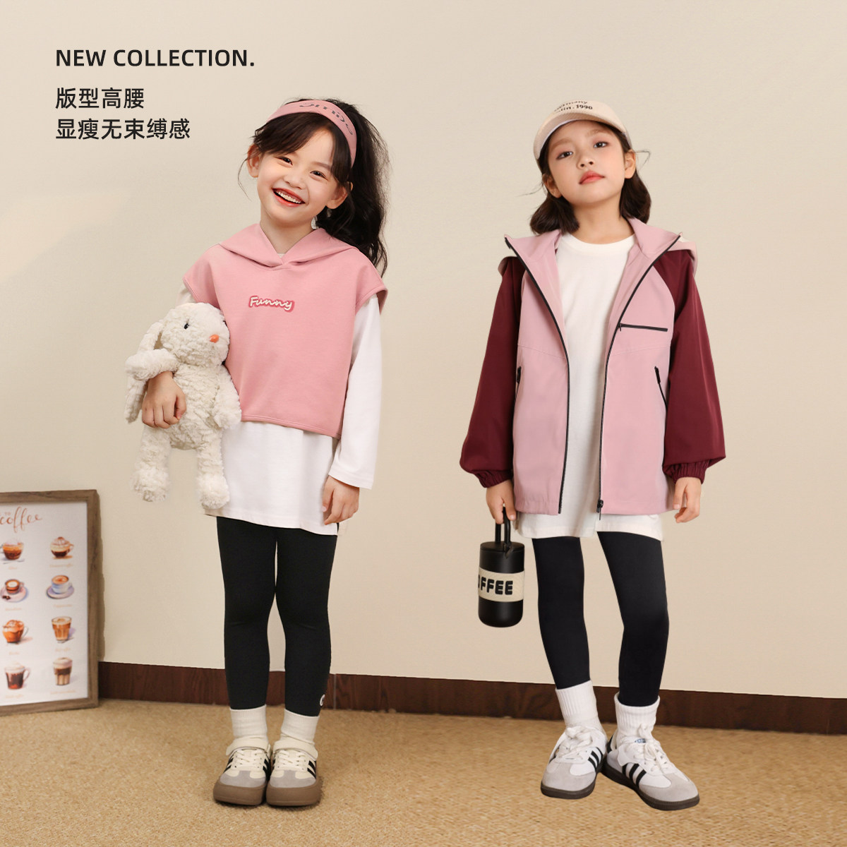 NORNOR陈大猪童装 女童打底裤加绒2025秋冬新款儿童黑色裤子外穿,淘宝优惠券,粉丝福利购,淘宝优惠卷