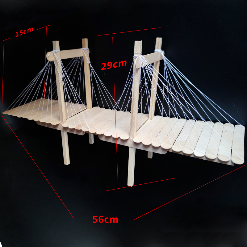 通用技术作品高中木结构建筑科技小制作diy材料 手工制作桥梁模型 - 图0