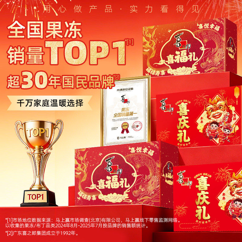 年货礼盒！喜之郎新年礼盒1940g