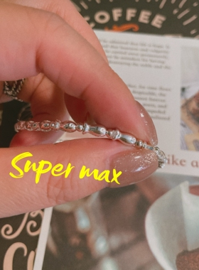 原创小众设计款纯银s925极细小鱼银珠叠戴百搭手链女