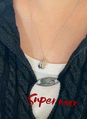 韩国东大门人气925纯银miss银饰ins风小花咖啡杯叠戴短项链女