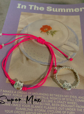 重工925纯银手工磨砂手链银圈