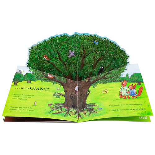 Axel Scheffler自然植物绘本4册 英文原版 National Trust Tilly Plants a Tree Butterfly Garden Radish Sunflower 立体翻翻页 - 图0