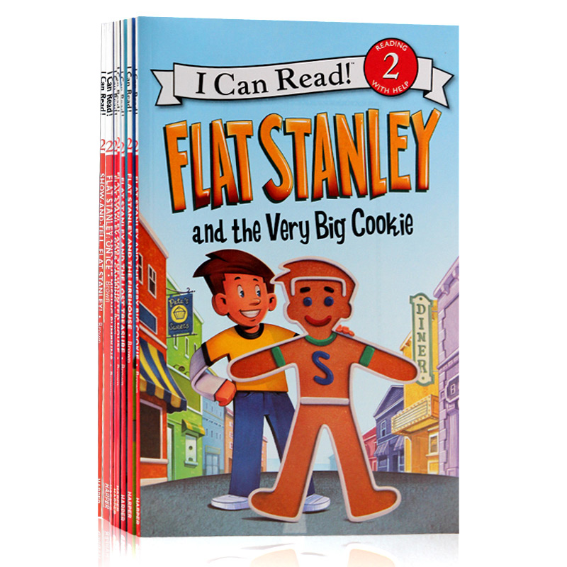 I can read 2 Flat Stanley 8册合售纸片人史丹利·扁平斯坦利系列英文原版绘本少儿英语绘本小学生课外阅读icanread-图3