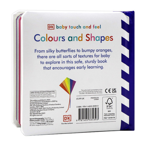 DK宝宝触摸书颜色和形状进口英文原版 Baby Touch and Feel Colours and Shapes 纸板书儿童英语启蒙认知亲子共读 - 图0