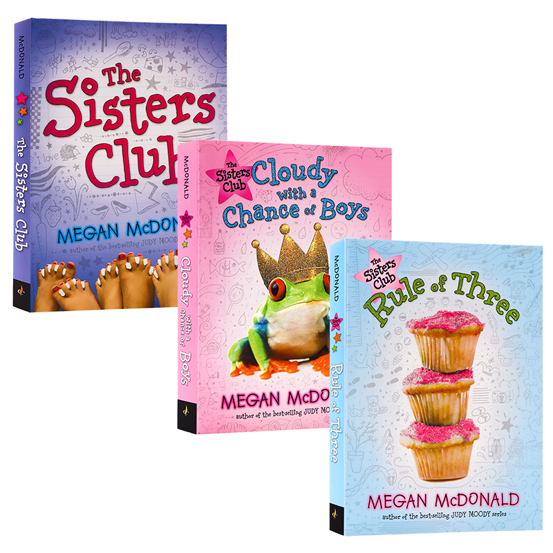 姐妹俱乐部3册合售 The Sisters Club 英文原版进口图书 儿童章节桥梁小说 幽默趣味英语课外读物 Judy Moody同作者Megan McDonald - 图3
