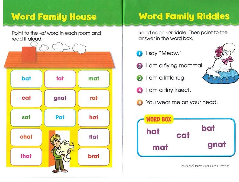 学乐词根家族自然拼读阅读套装17册盒装 Scholastic Word Family Readers进口英文原版儿童自然拼读绘本套装含16本绘本+1本练习册-图2