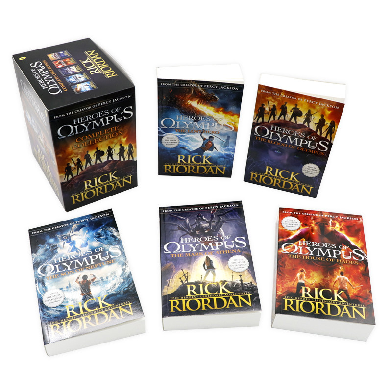 波西杰克逊第二季奥林匹斯英雄系列5册套装Percy Jackson Heroes of Olympus Rick Riordan畅销青少年英文原版小说TheLost Hero1-5