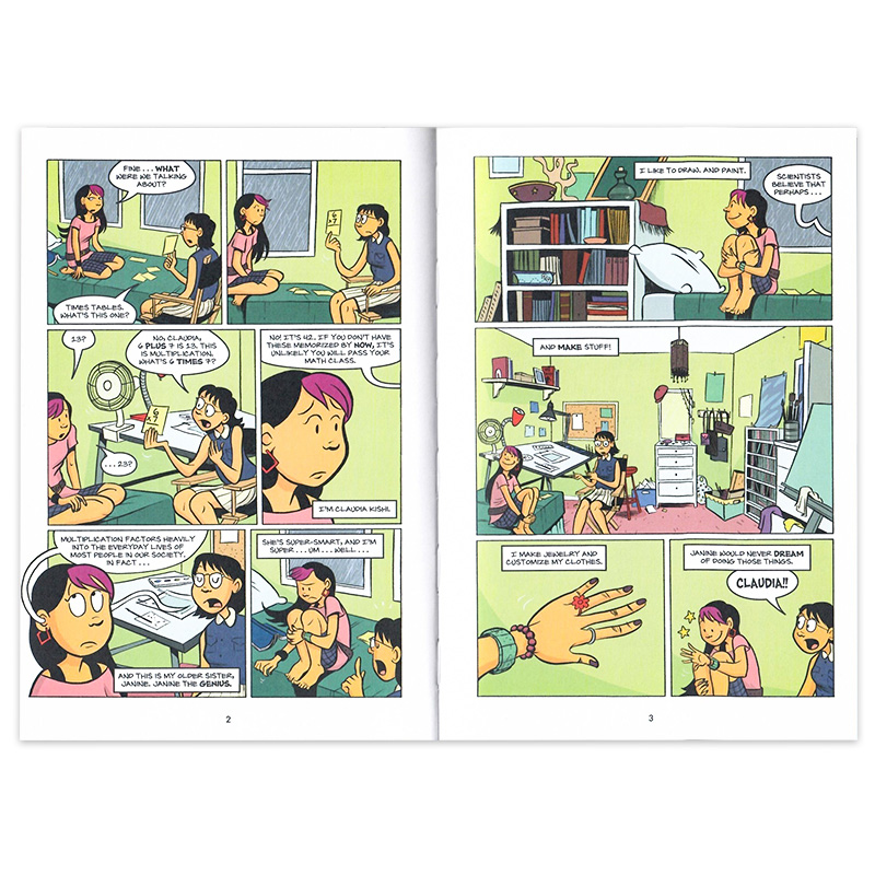 保姆俱乐部全彩漫画12册112345678910英文原版 The Baby Sitters Club Graphic Novel 儿童初级搞笑章节桥梁小说学乐Ann M Martin - 图2