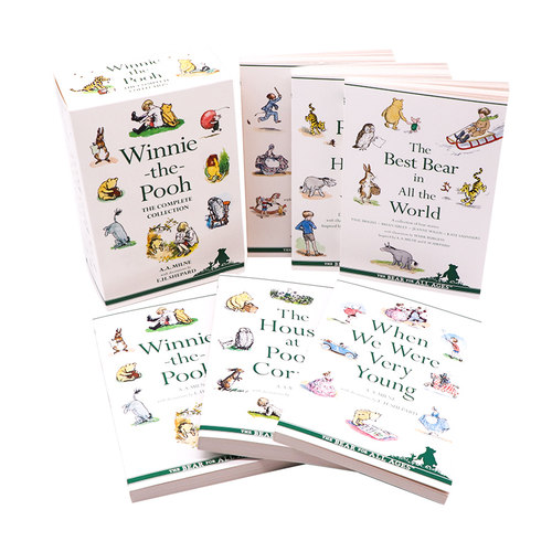 Winnie the Pooh 小熊维尼6册礼盒装 英文原版小说 青少年经典故事 课外读物 亲子互动 AA MILNE 章节桥梁书 配精美插画 进阶阅读 - 图1