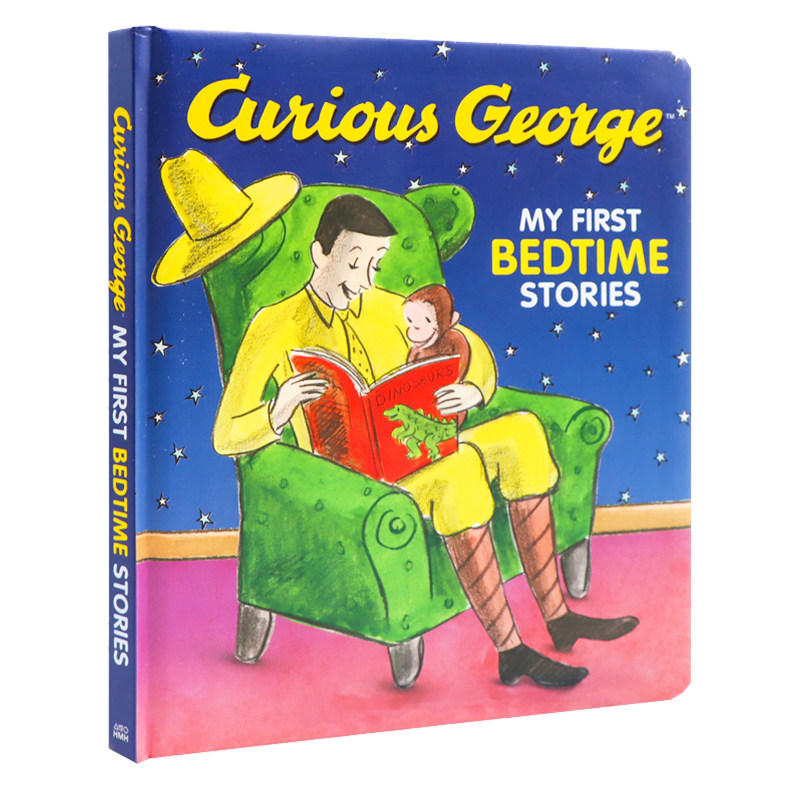 我的第一个睡前故事 英文原版绘本Curious George My First Bedtime Stories 精装 英语启蒙早教 亲子共读睡前故事图画书