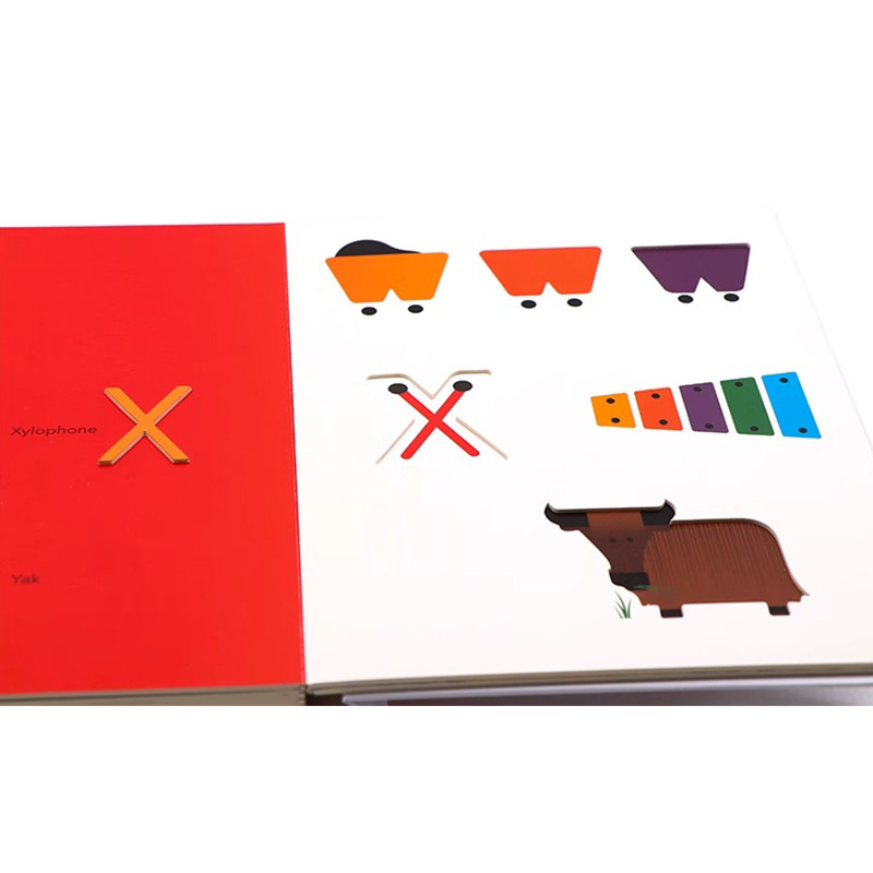 ABC触摸纸板书 小手摸摸全知道英文原版绘本TouchThinkLearn ABC 儿童字母单词认知 早教启蒙 大开本 艺术大师Xavier Deneux - 图2