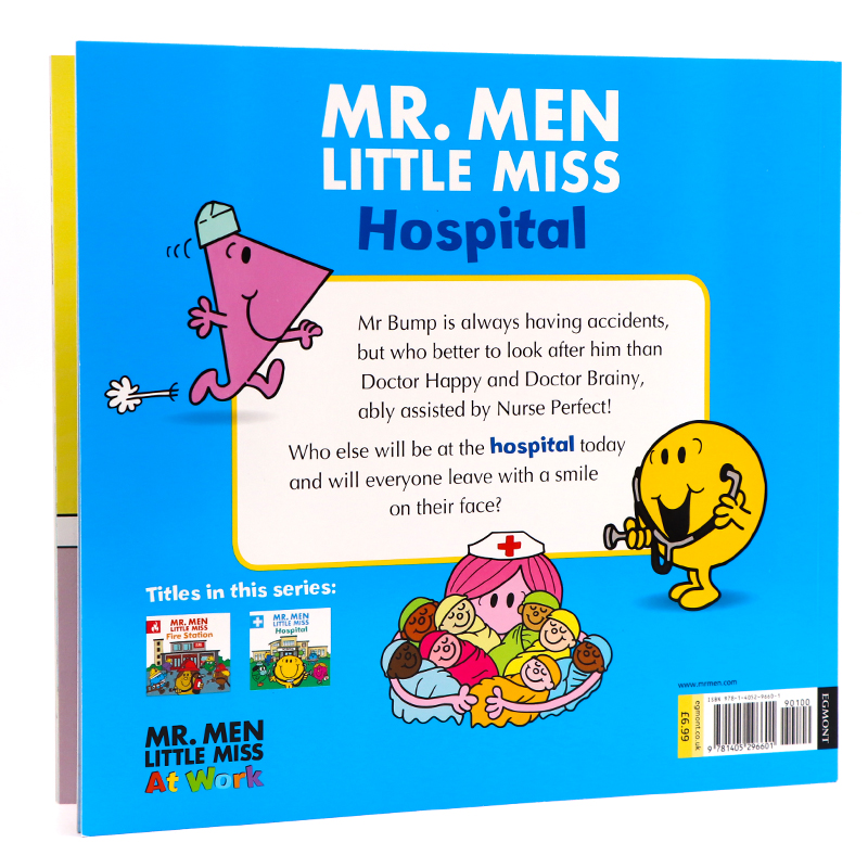 奇先生妙小姐系列 Mr. Men Little Miss Hospital 医院 英文原版绘本 幼儿童英语早教启蒙绘本 亲子共读 动画片 平装大开图画书 - 图0