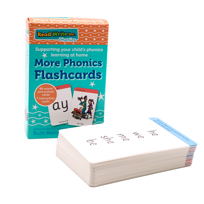 牛津自然拼读闪卡音节学习 英文原版Read Write Inc. Phonics: Home More Phonics Flashcards 3-6岁儿童英语早教启蒙高效英语字卡 - 图1