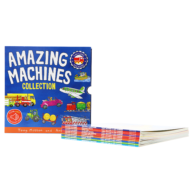 神奇的机器10册套装 英文原版绘本 Amazing Machines Collection  赠音频 英语绘本故事 英语启蒙 图解词汇 幼儿百科科普 进口图书 - 图2