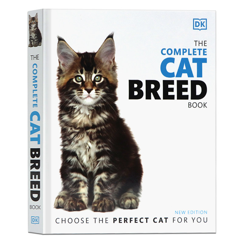 DK百科猫咪完整品种介绍英文原版 The Complete Cat Breed Book 猫猫基本健康实用指南猫特点收录超140个猫猫品种收录介绍精装