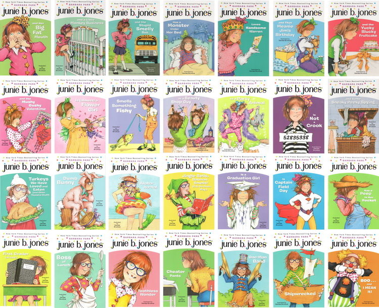 朱尼琼斯系列28册礼盒装全套 英文原版 Junie B. Jones Complete 1-28 儿童初级插图桥梁书蓝思值380-560L Barbara Park巴巴拉帕克 - 图1