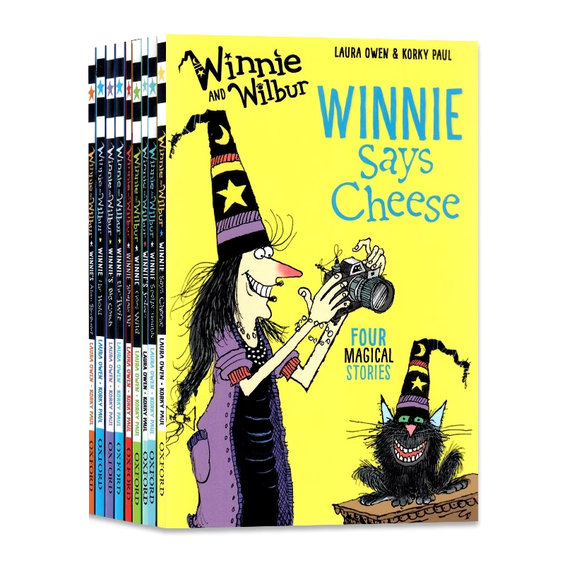 女巫温妮系列小说9册 英文原版 Winnie & Wilbur 吴敏兰书单温妮女巫魔法绘本 儿童英语小说章节书 牛津英文版 Oxford 平装 - 图1