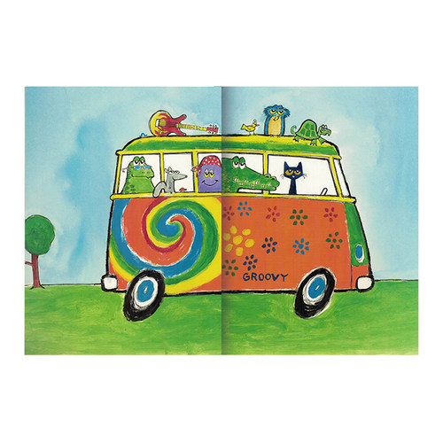 皮特猫和新伙伴 英文原版绘本 Pete the Cat and the New Guy 儿童英语启蒙 亲子育儿图画故事书 平装大开 Eric Litwin艾瑞克利温 - 图0