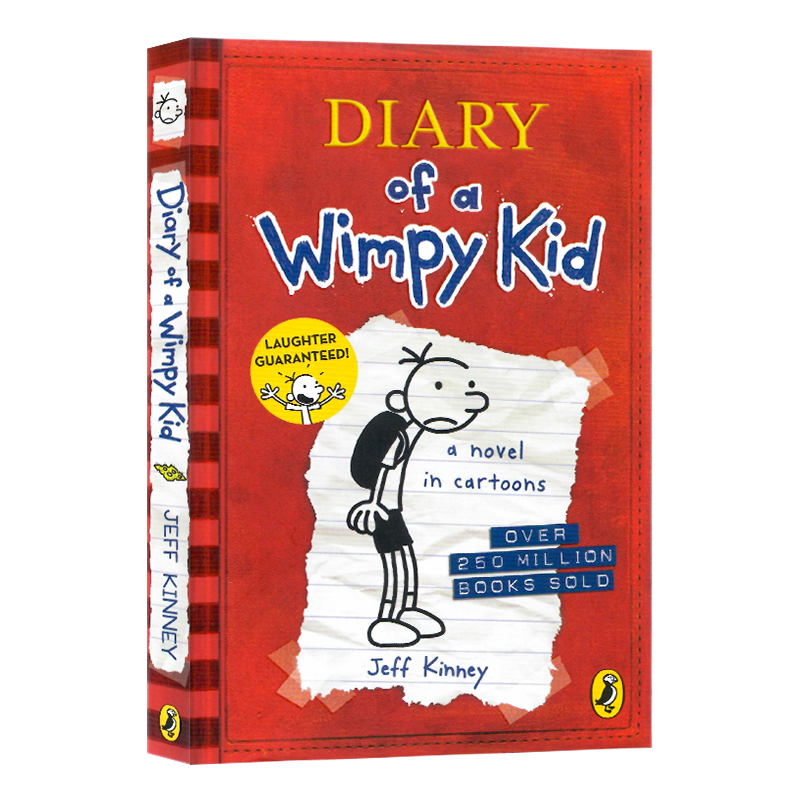 Diary of a Wimpy Kid 1 小屁孩日记1小鬼日记一册英文原版小说Jeff Kinney杰夫金尼 儿童文学英语课外阅读漫画读本送音频学校推荐 - 图3