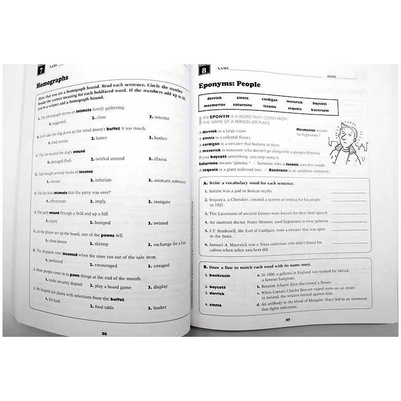 六年级孩子需要知道的240个单词词汇英文原版 Vocabulary Words Kids Need to Know Grade 6  Scholastic 学乐练习册小学英语教辅