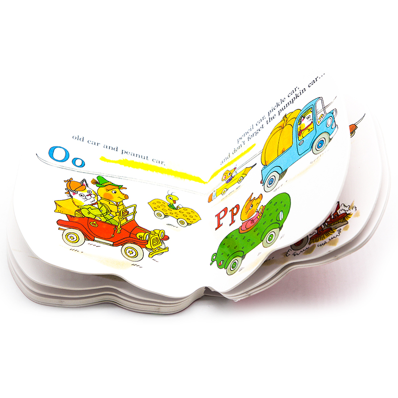 英文原版 Richard Scarry's Cars and Trucks from A to Z 幼儿童字母入门从A到Z 手掌口袋书小小纸板书 斯凯瑞 英语读物启蒙认知 - 图2