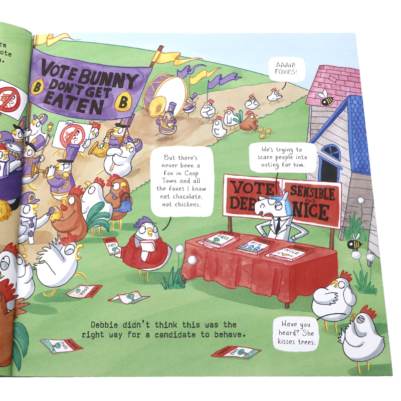 兔子市长的巧克力小镇英文原版 Mayor Bunny's Chocolate Town 经典幽默牛津绘本儿童故事图画书全彩冒险趣味读物Elys Dolan - 图2