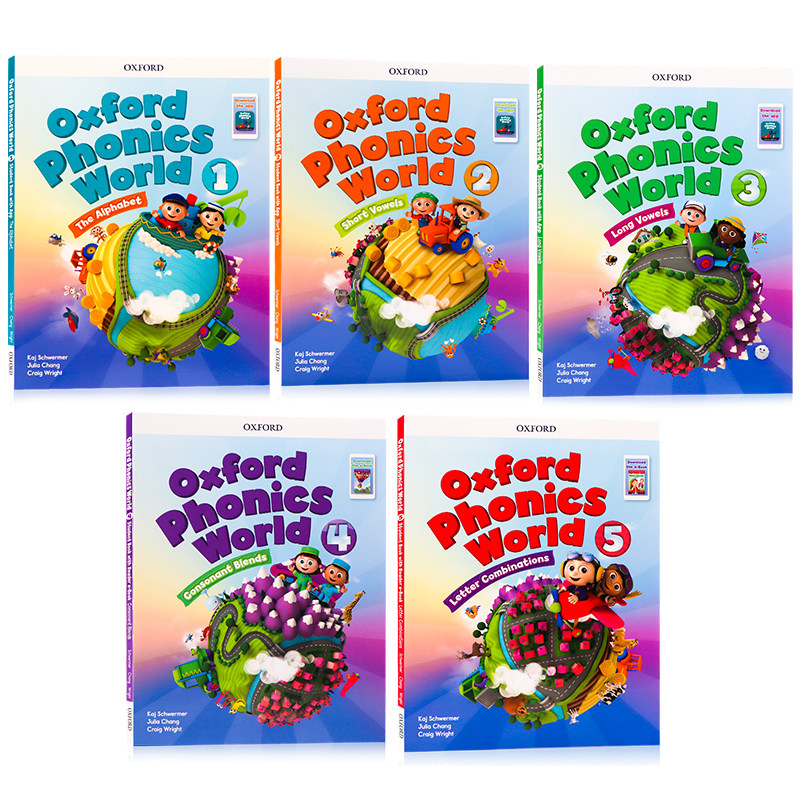 oxford phonics world15牛津教材_儿童读物原版书_优学宝贝图书专营店 影戏拍客