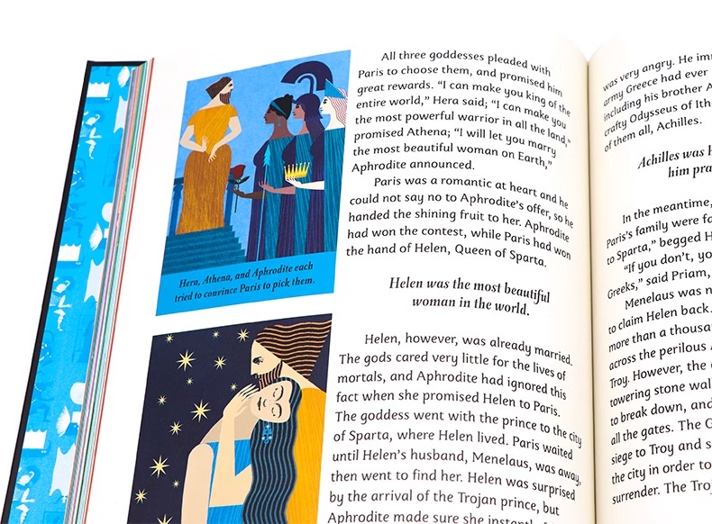 DK古希腊神话插图故事英文原版 Illustrated Greek Myths 古希腊神话和传说故事书精装全彩插画儿童英语课外阅读珍藏版