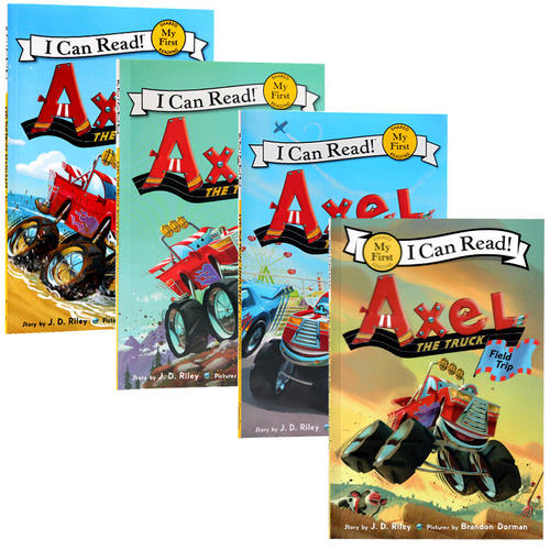My Frist I Can Read入门级分级阅读4册套装 英文原版 Axel the Truck 幼儿童英语阅读故事课外读物小卡车阿克塞尔J. D. Riley - 图3
