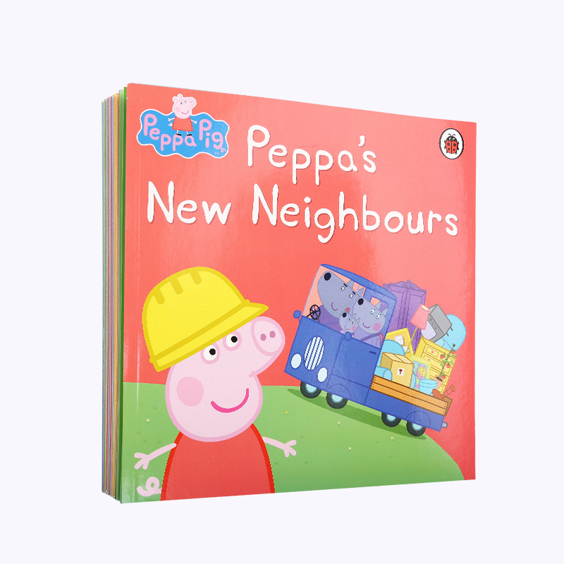 预售Peppa Pig Picture Books 蓝色袋子粉猪10册英文原版绘本 Peppa Pig粉红猪小妹小猪佩奇与乔治10本大开本装早教动画儿童故事书 - 图0