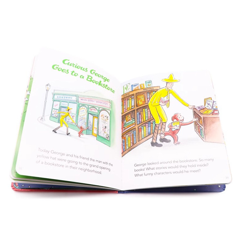 我的第一个睡前故事 英文原版绘本Curious George My First Bedtime Stories 精装 英语启蒙早教 亲子共读睡前故事图画书