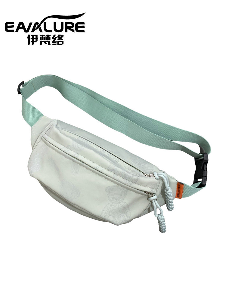 帆布休闲包包女2023新款潮斜挎包少女夏运动胸包小众百搭ins腰包,淘宝优惠券,粉丝福利购,淘宝优惠卷