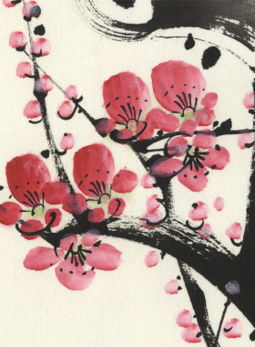 清慈禧花鸟四条屏仿古画复制水墨花鸟画名人字画装饰画书房挂画