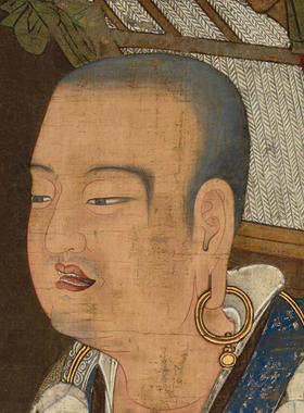 唐玄奘三藏像佛像画仿古画名画真迹复制品挂轴古代卷轴中式玄关画