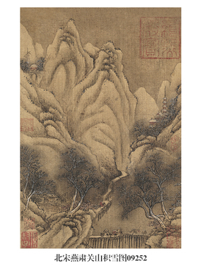 字画名画复制品仿古画挂画