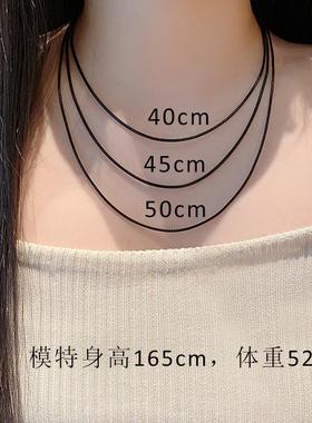 可串黄金玉佩吊坠黑色项链挂绳男红绳黑绳皮绳编绳绳子女款挂件绳